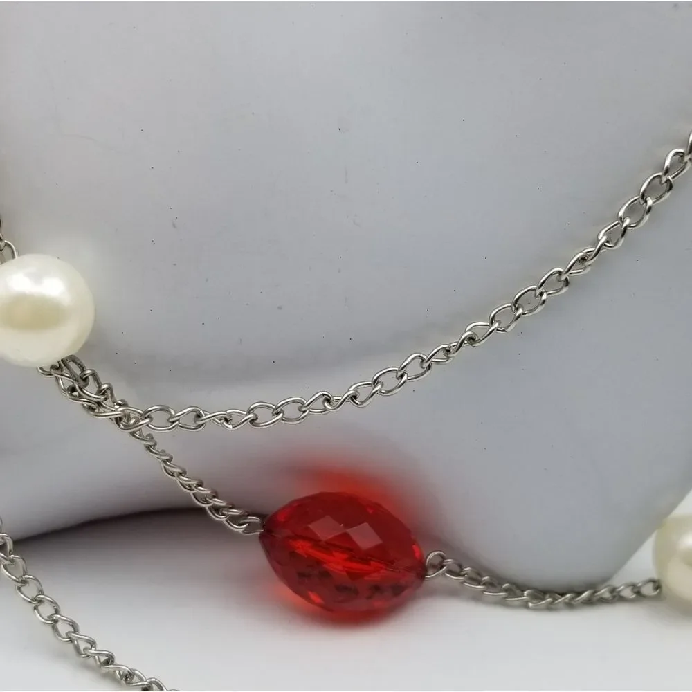 Cupids fool triple strand valentine statement necklace. N235